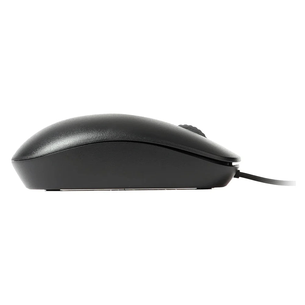 Rapoo N200 Wired Optical Mouse, 1600 DPI Optical Sensor, 3 (Left/Right-click, Middle click/scroll wheel) Buttons, Ambidextrous Design Black, 1 Year Warranty | 18548