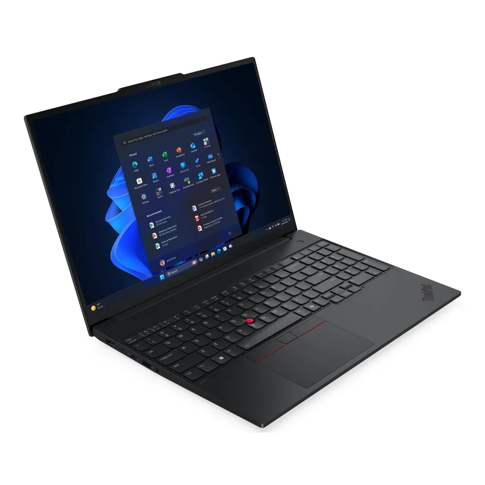 Lenovo ThinkPad E16 Gen 3 Laptop, Intel Core Ultra 7 255H Processor, 16GB RAM, 512GB SSD, 16" WUXGA Display, DOS, Backlit English & Arabic Keyboard, Laptop Bag Included, 1 Year Warranty | 21SR005NGR