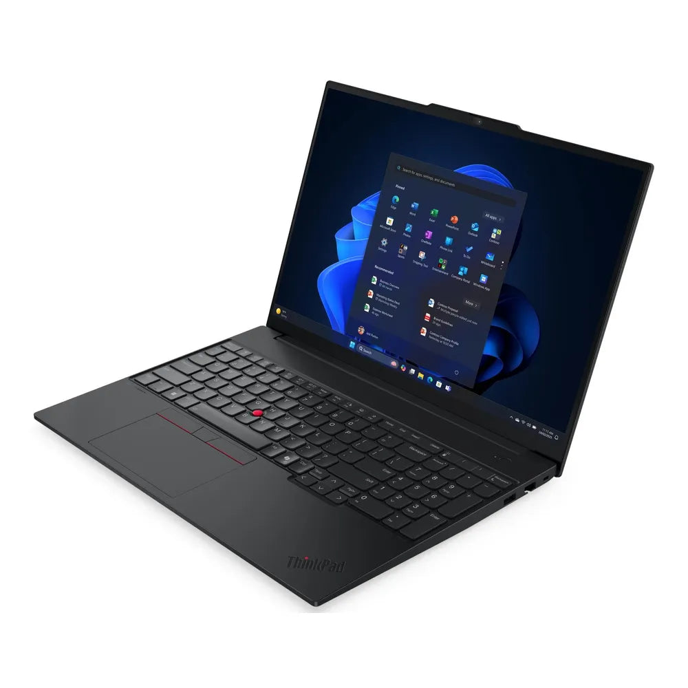 Lenovo ThinkPad E16 Gen 3 Laptop, Intel Core Ultra 7 255H Processor, 16GB RAM, 512GB SSD, 16" WUXGA Display, DOS, Backlit English & Arabic Keyboard, Laptop Bag Included, 1 Year Warranty | 21SR005NGR