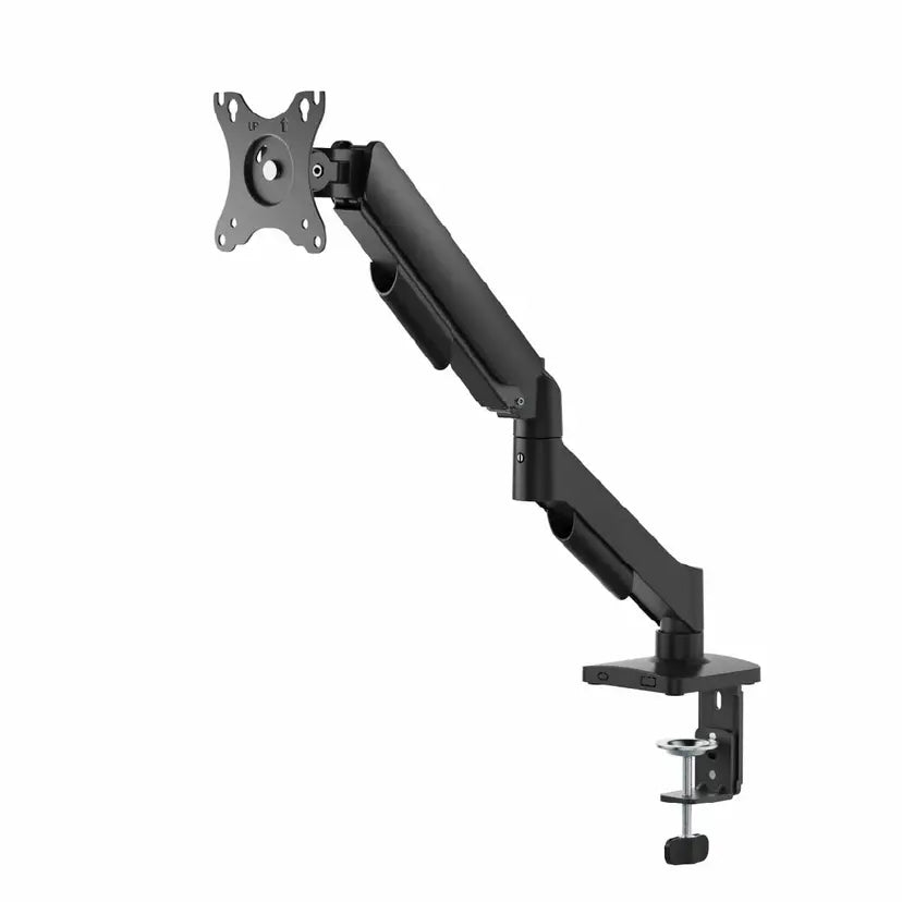 Skill Tech Mechanical Spring Single Monitor Arm, Supports 17"–32" Screens, up to 9 kg, Mechanical Spring Height Adjustment, Full-Motion, Integrated Cable Management, 1 Year Warranty | SH130-C012