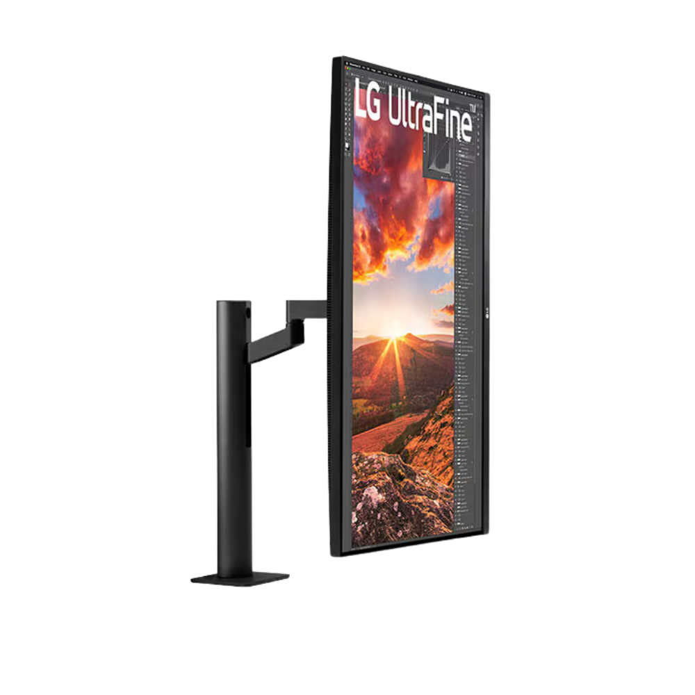 شاشة LG UltraFine 32UN880-B بحجم 32 بوصة بدقة 4K UHD (3840 × 2160) ومضادة للتوهج، ومنافذ HDMI، وDP، وUSB-C، قابلة لتعديل الارتفاع/المحور/الدوران/الإمالة، بضمان لمدة عام | 32UN880-B