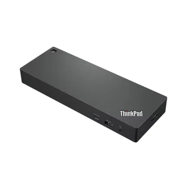 قاعدة إرساء ثينك باد ثندربولت 4 لمحطة العمل من لينوفو، HDMI، منفذ عرض، USB-C، سرعة نقل بيانات 40 جيجابت في الثانية، طول الكابل 220 مم، ضمان سنة واحدة | 40B00300UK
