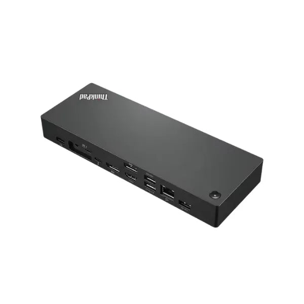 قاعدة إرساء ثينك باد ثندربولت 4 لمحطة العمل من لينوفو، HDMI، منفذ عرض، USB-C، سرعة نقل بيانات 40 جيجابت في الثانية، طول الكابل 220 مم، ضمان سنة واحدة | 40B00300UK