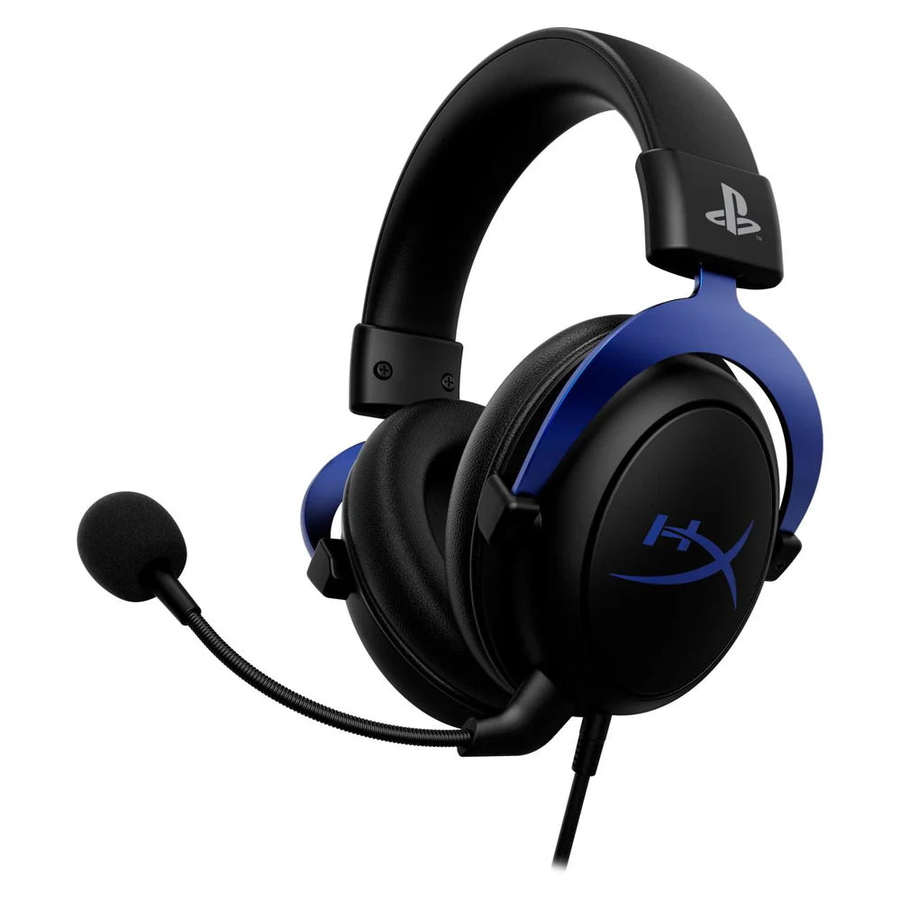 HyperX Cloud Gaming Headset, For PS5-PS4, Black/Blue, 1 Year Warranty | 4P5H9AM#ABB