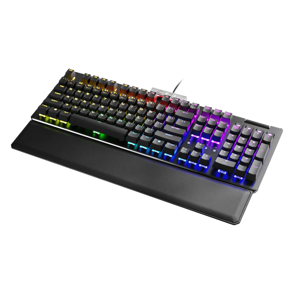 EVGA Alloy Z15 100% ARGB Engilsh & Korean Mechanical Gaming Keyboard, Wired - USB, Kailh Mechanical Speed Silver Switches (Linear), 32-bit ARM Cortex-M33 Processor, 4000Hz Polling Rate, Black, 1 Year Warranty | 821-W1-15US-KR