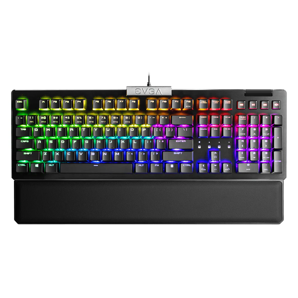 EVGA Alloy Z15 100% ARGB Engilsh & Korean Mechanical Gaming Keyboard, Wired - USB, Kailh Mechanical Speed Silver Switches (Linear), 32-bit ARM Cortex-M33 Processor, 4000Hz Polling Rate, Black, 1 Year Warranty | 821-W1-15US-KR