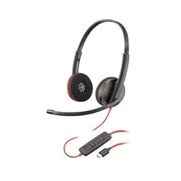 سماعة رأس ستريو USB-C من بولي بلاكواير 3220 + محول USB-C/A | 8X228A6
