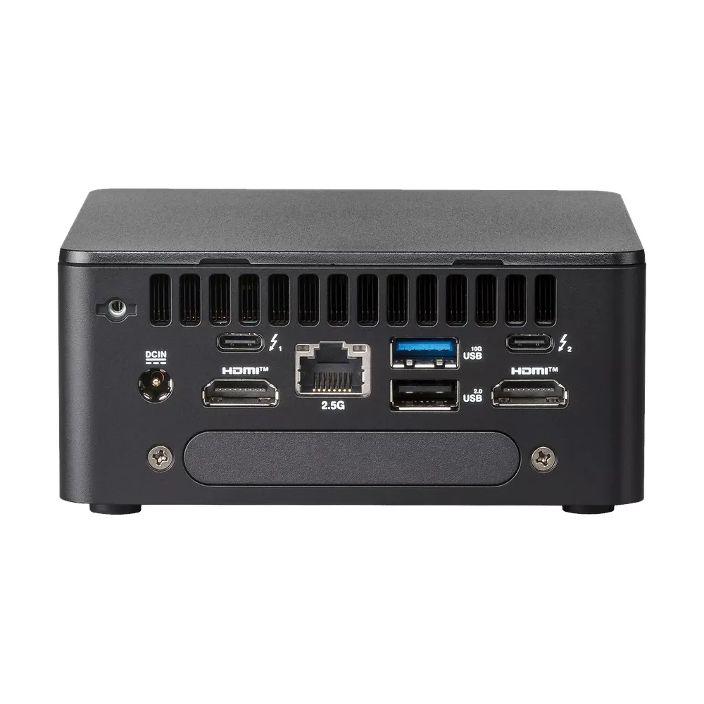 Asus NUC 13 Pro SFF Barebone PC Kit, Intel Core i5-1340P Processor, No RAM, No Storage, Intel Iris Xe Graphics, DOS, 1 Year Warranty | 90AR00C1-M000C0