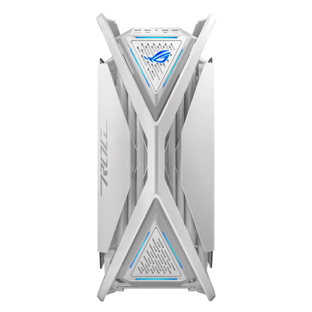 Asus ROG Hyperion GR701 E-ATX PC Case, Tempered Glass Left & Right Panels, 460mm GPU Support, 4 x 140 mm (PWM) Fans with AR GB Fan Hub, USB 3.2 Gen 2 & 60W fast charging, White, 1 Year Warranty | 90DC00F3-B39000