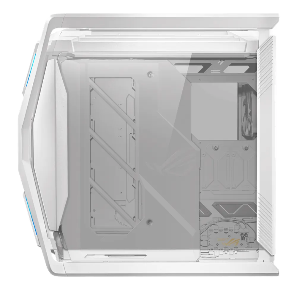 Asus ROG Hyperion GR701 E-ATX PC Case, Tempered Glass Left & Right Panels, 460mm GPU Support, 4 x 140 mm (PWM) Fans with AR GB Fan Hub, USB 3.2 Gen 2 & 60W fast charging, White, 1 Year Warranty | 90DC00F3-B39000