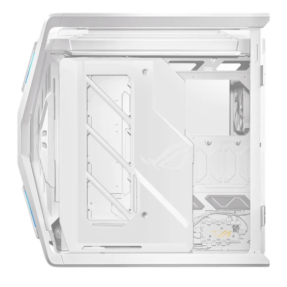Asus ROG Hyperion GR701 E-ATX PC Case, Tempered Glass Left & Right Panels, 460mm GPU Support, 4 x 140 mm (PWM) Fans with AR GB Fan Hub, USB 3.2 Gen 2 & 60W fast charging, White, 1 Year Warranty | 90DC00F3-B39000