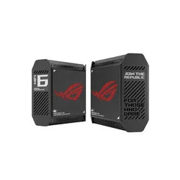 ASUS TRI BAND ROUTER WIFI 6 ROG RAPTURE GT6 2 Pack, Black | 90IG07F0-MU9A20