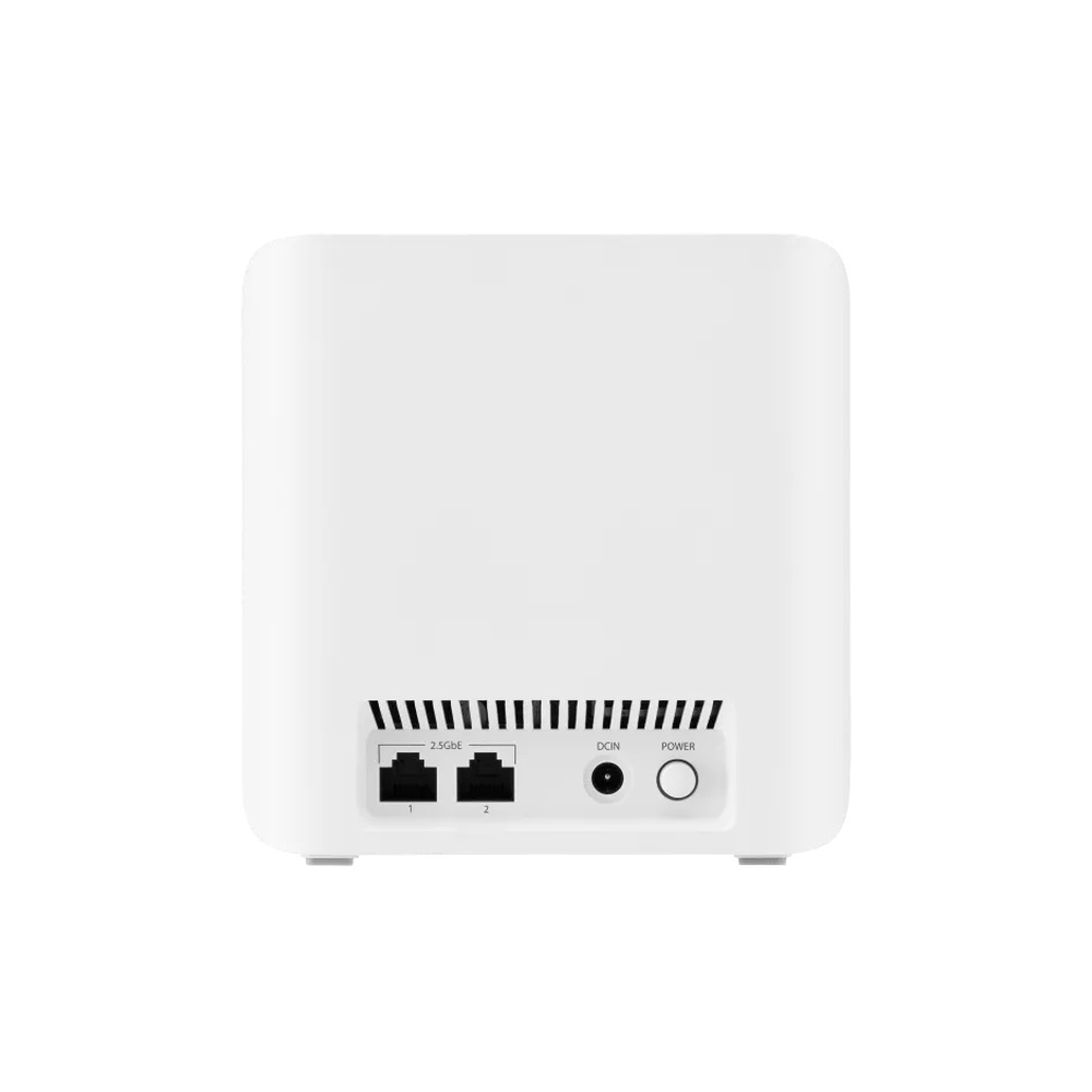 Asus ZenWiFi BD4 AiMesh Extendable Router Pack Of 3, Speeds Up to 3600 Mbps, 4 x Internal Antennas, 6500 sq ft Coverage, Quad-core 1.5 GHz CPU, White, 1 Year Warranty | 90IG0960-MO3C40