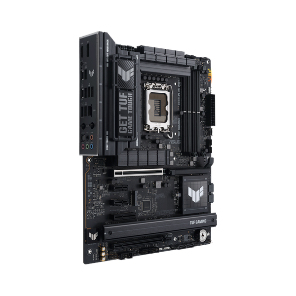 Asus TUF Gaming Z890-Plus WiFi Motherboard, LGA 1851 Socket, ATX Form Factor, DDR5 Ram, PCIe 5.0 With SafeSlot Core+, Wi-Fi 7, Bluetooth v5.4, HDMI, DisplayPort, Thunderbolt 4, Intel 2.5 GB Ethernet With TUF LANGuard, Aura Sync, 1 Year Warranty |
