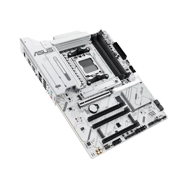 Asus X870 MAX GAMING WiFi Motherboard, AM5 Socket, ATX Form Factor, DDR5 Ram, PCIe 5.0 With SafeSlot Core+, Wi-Fi 7, Bluetooth v5.4, HDMI, Thunderbolt 4, Intel 2.5 GB Ethernet With Asus LANGuard, Aura Sync, White, 1 Year Warranty | 90MB1LZ0-M0EAY0