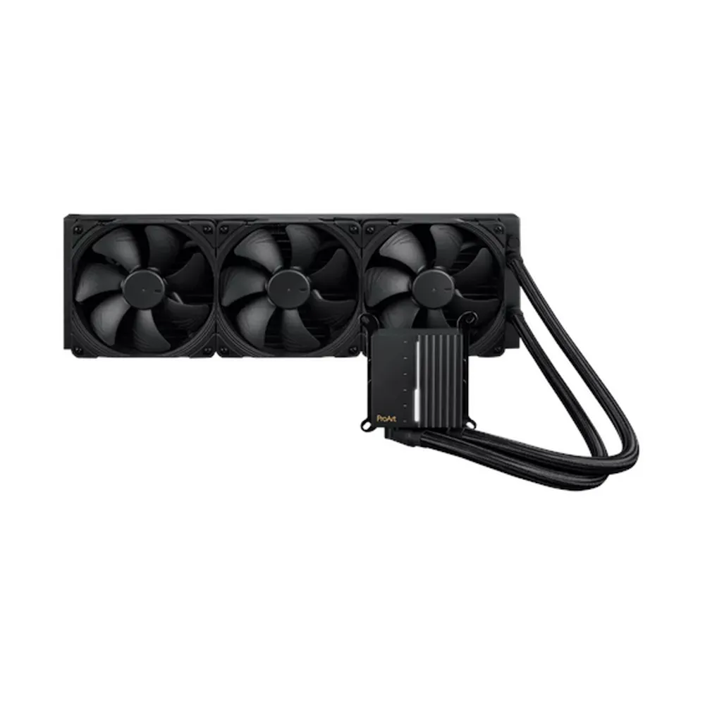 Asus ProArt LC 420 AIO Liquid Cooler, Illuminated System Status Meter, Noctua Fans, Supports Intel, AMD Sockets, Black, 1 Year Warranty | 90RC00N0-M0UAY0