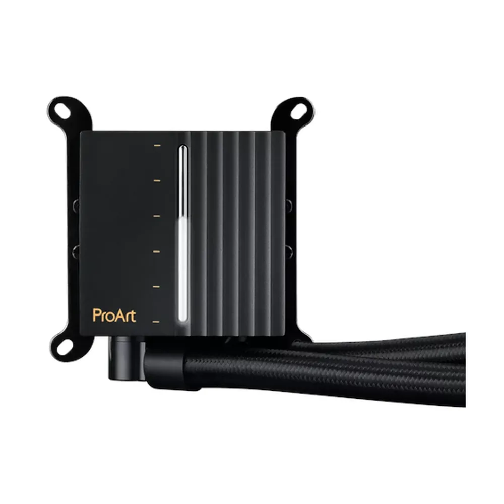 Asus ProArt LC 420 AIO Liquid Cooler, Illuminated System Status Meter, Noctua Fans, Supports Intel, AMD Sockets, Black, 1 Year Warranty | 90RC00N0-M0UAY0