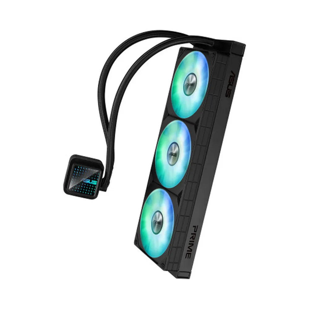 Asus Prime LC 360 ARGB AIO Liquid Cooler, Customizable Infinity Mirror, Supports Intel, AMD Sockets, Black, 1 Year Warranty | 90RC0101-B0EAY0