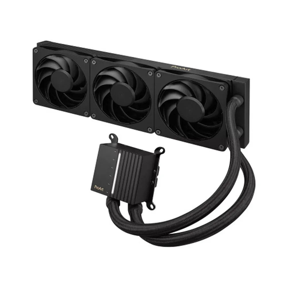 مبرد سائل ASUS ProArt LC 360 AIO، مراوح طاقة معدنية Alphacool Apex Stealth، يدعم مقابس Intel وAMD، لون أسود، ضمان لمدة سنة واحدة | 90RC0120-M0UAY0