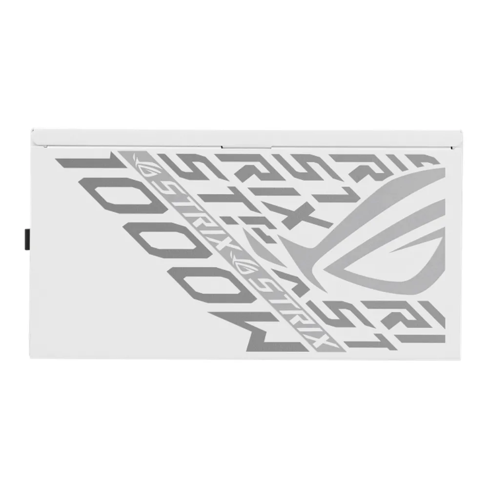 Asus ROG Strix 80 Plus Platinum Power Supply, 1000W, Fully Modular, ATX, PCIe 5.1 Ready, 0dB Technology, White, 1 Year Warranty | 90YE00W4-B0NA00
