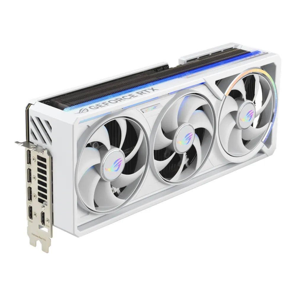 Asus ROG Astral GeForce RTX 5090 White OC Edition Graphics Card, GDDR7 32GB 512-bit Memory, HDMI 2.1b & DP 2.1b Outputs, PCI Express 5.0, 2580 MHz Core Clock, 28 Gbps Memory Clock, 1 Year Warranty | 90YV0LWA-M0NA00