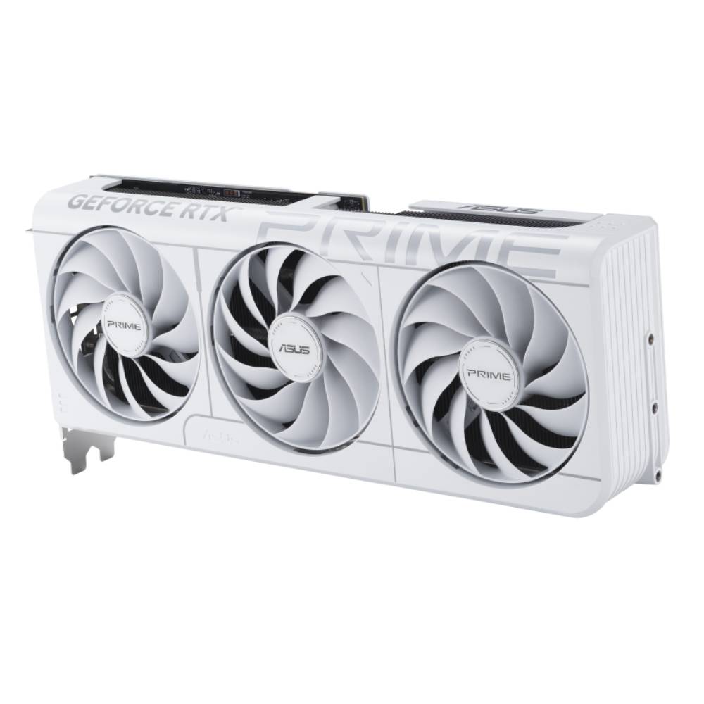 Asus PRIME GeForce RTX 5070 OC Edition Graphics Card, GDDR7 12 GB 192-bit Memory, HDMI 2.1b & DP 2.1b Outputs, PCI Express 5.0, 2587 MHz Core Clock, 28 GBps Memory Clock, SFF Compatible, White, 1 Year Warranty | 90YV0M19-M0NA00