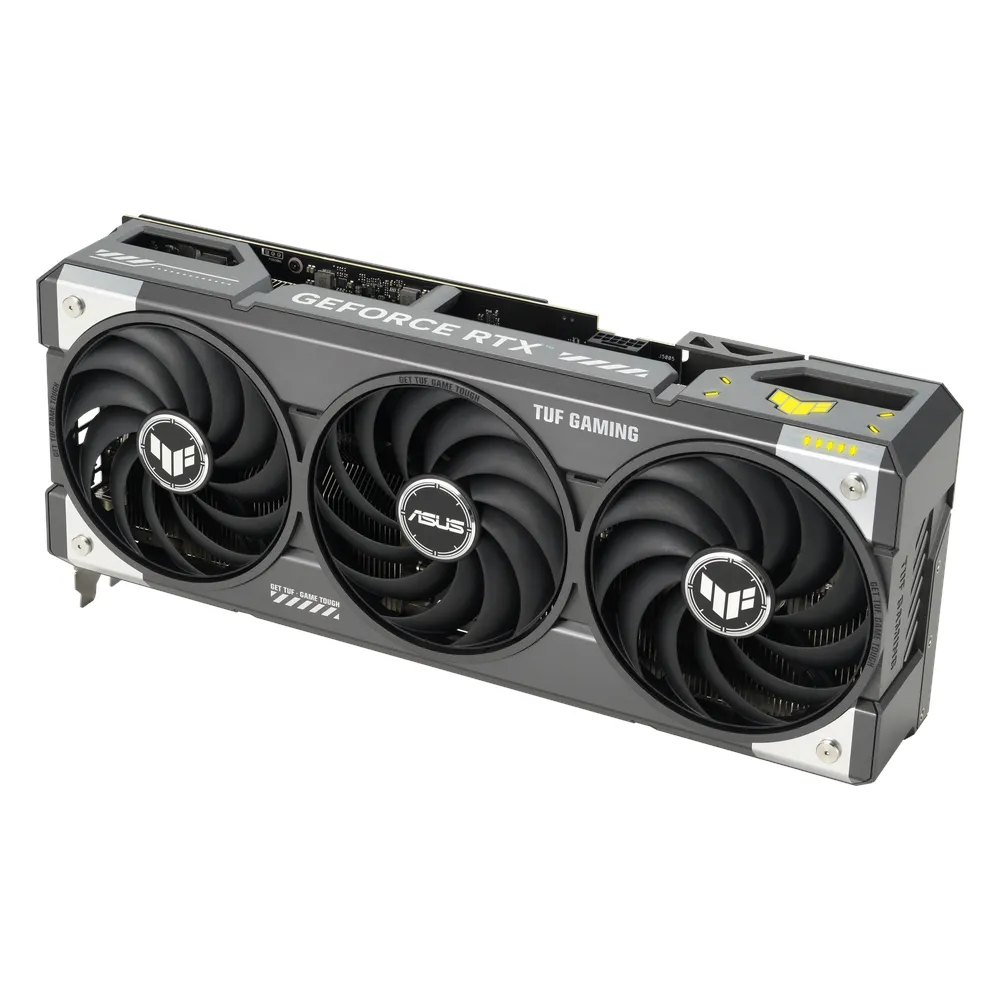 Asus TUF Gaming GeForce RTX 5070 Ti OC Edition Graphics Card, GDDR7 16GB 256-bit Memory, HDMI 2.1b & DP 2.1b Outputs, PCI Express 5.0, 2588 MHz Core Clock, 28 Gbps Memory Clock, 1 Year Warranty | 90YV0MD0-M0NA00