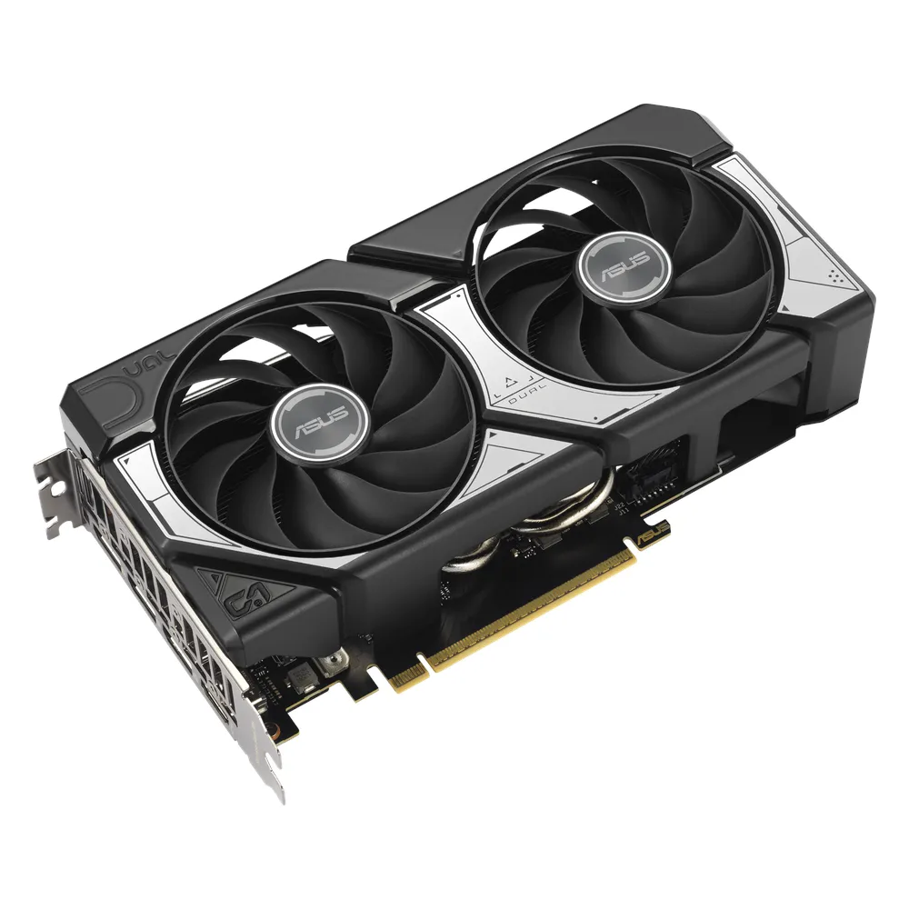 بطاقة رسومات Asus Dual GeForce RTX 5060 Ti، ذاكرة GDDR7 بحجم 16 جيجابايت وعرض 128 بت، مخارج HDMI 2.1b و DP 2.1b، واجهة PCI Express 5.0، سرعة ساعة أساسية 2572 ميجاهرتز، سرعة ساعة ذاكرة 28 جيجابت في الثانية، ضمان سنة واحدة | 90YV0MH0-M0NA00