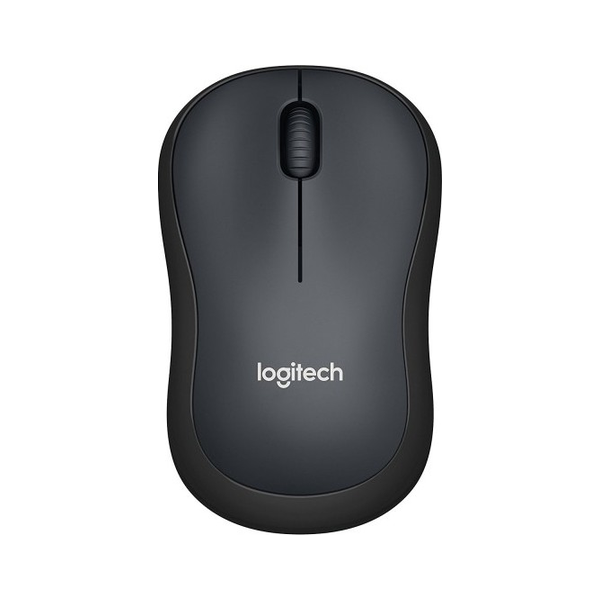Logitech M220 Silent Wireless Mouse, 1000 DPI Smooth Optical Sensor, 3 (Left/Right-click, Middle click) Buttons, 2D, mechanical Scroll Wheel, Ambidextrous Design, Charcoal, 1 Year Warranty | 910-004878