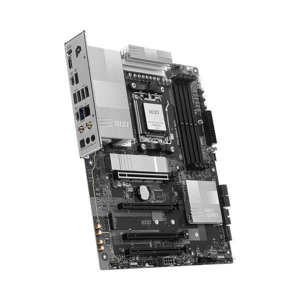 Msi PRO B850-P WiFi Motherboard, AM5 Socket, ATX Form Factor, DDR5 Ram, PCIe 5.0 With EZ PCIe Clip II, Wi-Fi 7 Solution, Bluetooth 5.4, USB 10 GBps, HDMI 2.1, Realtek 8126VB 5G LAN, EZ M.2 Shield Frozr II, 1 Year Warranty | 911-7E56-002