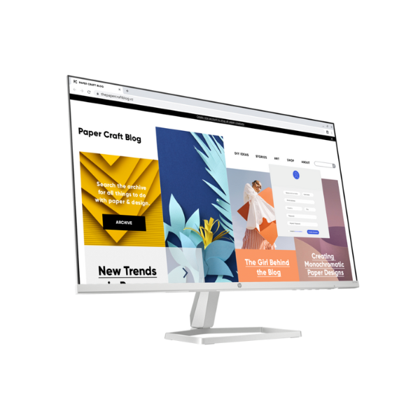 HP Series 5 527SW 27" FHD(1920 x 1080) White Monitor, Anti-glare, HDMI, VGA, Tilt, Adjustable, 1 Year warranty | 94F46AA