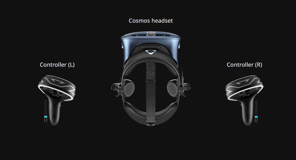 HTC VIVE Cosmos VR Headset with Inside-Out Tracking, 2880 x 1700 Resolution, 90Hz Display & Motion Controllers | 99HARL017-00