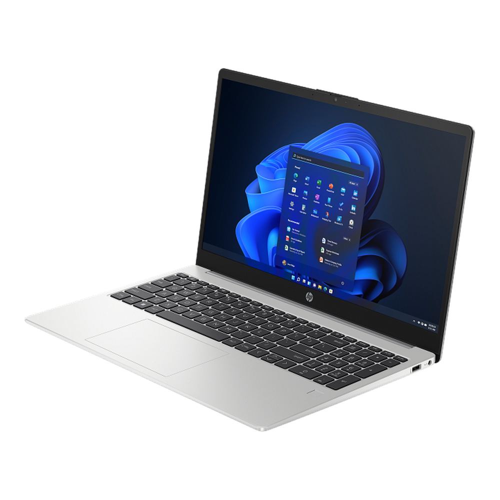 لابتوب HP 250 G10، معالج Intel Core i7-1355U، ذاكرة وصول عشوائي 8 جيجابايت، قرص صلب 512 جيجابايت SSD، شاشة 15.6 بوصة عالية الدقة بالكامل، نظام تشغيل DOS، لوحة مفاتيح إنجليزية بإضاءة خلفية، فضي، ضمان سنة | 9G1W4ET