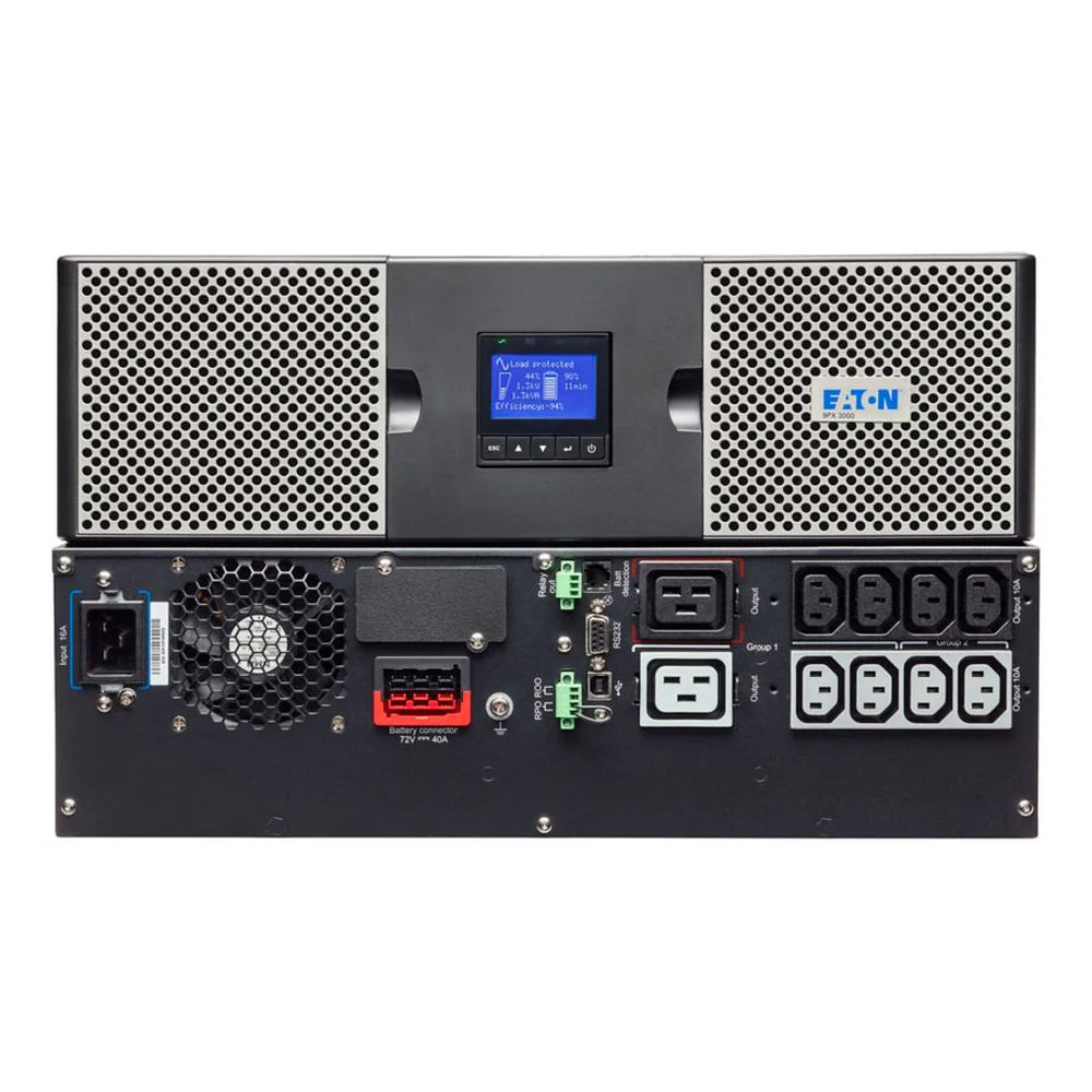 Eaton 9PX UPS 2200 VA, Rack/tower 3U, 230V, 8 x C13 + 2 x C19 outlets, 1 Year Warranty | 9PX2200iRT3U