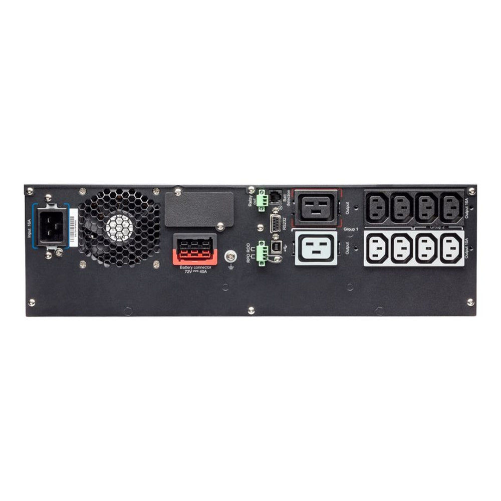 Eaton 9PX UPS 2200 VA، تثبيت على حامل/برج 3U، 230 فولت، 8 منافذ C13 + 2 منافذ C19، ضمان سنة واحدة | 9PX2200iRT3U
