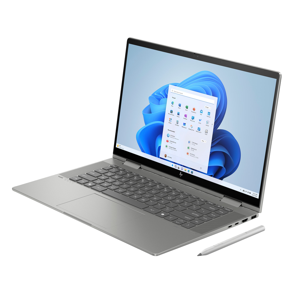 لاب توب HP Envy x360 2-in-1، معالج Intel Core 5 120U، ذاكرة وصول عشوائي (RAM) سعة 8 جيجابايت، قرص صلب (SSD) سعة 512 جيجابايت، شاشة لمس 14 بوصة عالية الدقة (FHD)، نظام تشغيل Windows 11 Home، لوحة مفاتيح إنجليزية بإضاءة خلفية، ضمان لمدة سنة | 9R8R2UA
