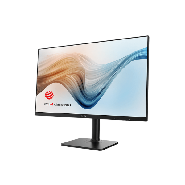 شاشة MSI 9S6-3PB19H-077 Modern MD272XP مقاس 27 بوصة بدقة FHD (1920 × 1080)، وزمن استجابة 1 مللي ثانية، ومعدل تحديث 100 هرتز، ومضادة للتوهج، ومنافذ HDMI، وDP، وUSB-C، ودوران/إمالة/محور/ارتفاع، قابلة للتعديل، وضمان سنة واحدة | 9S6-3PB19H-077