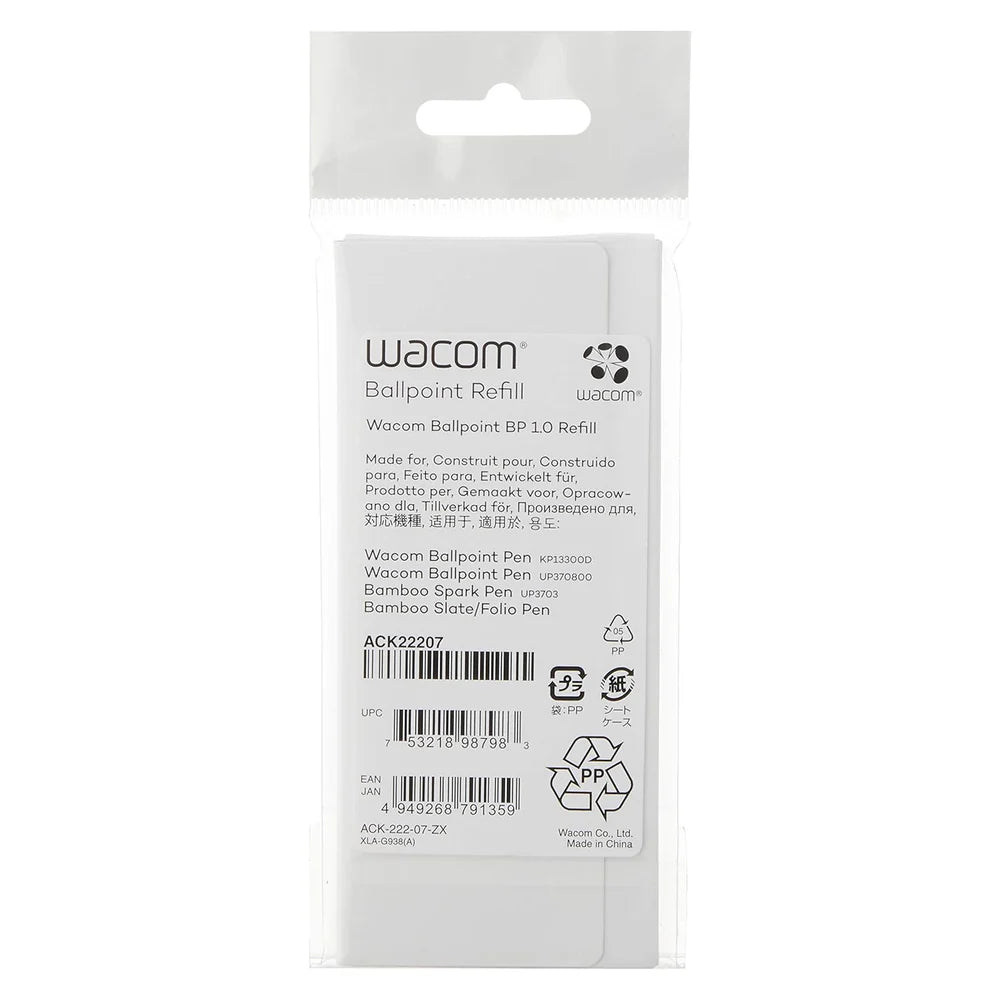 Wacom Ballpoint 1.0 Refill, 1 Year Warranty | ACK22207
