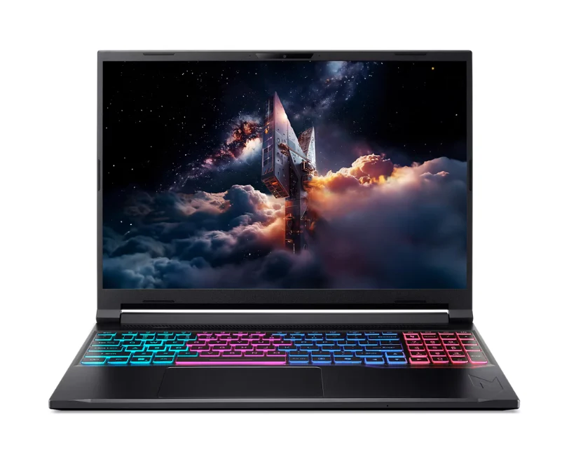 Acer Nitro V 16S AI Gaming Laptop, Intel Core 9 270H Processor, 16GB RAM, 1TB SSD, 8GB Nvidia RTX 5070 Graphics, 16" WQXGA 180Hz Display, Windows 11 Home, Backlit RGB English & Arabic Keyboard, 1 Year Warranty | NH.QXDEM.001