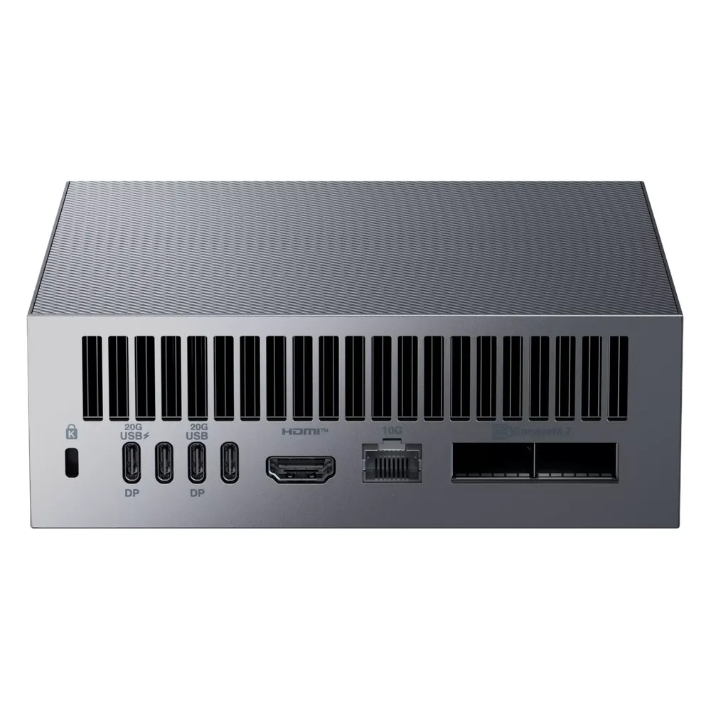 Asus Ascent GX10 SFF Desktop AI PC, ARM v9.2-A GB10 Processor, 128GB RAM, 1TB SSD, DOS, 180W via USB-C Power Supply, Extreme AI Performance, Stellar Grey, 1 Year Warranty | GX10-GG0004BN