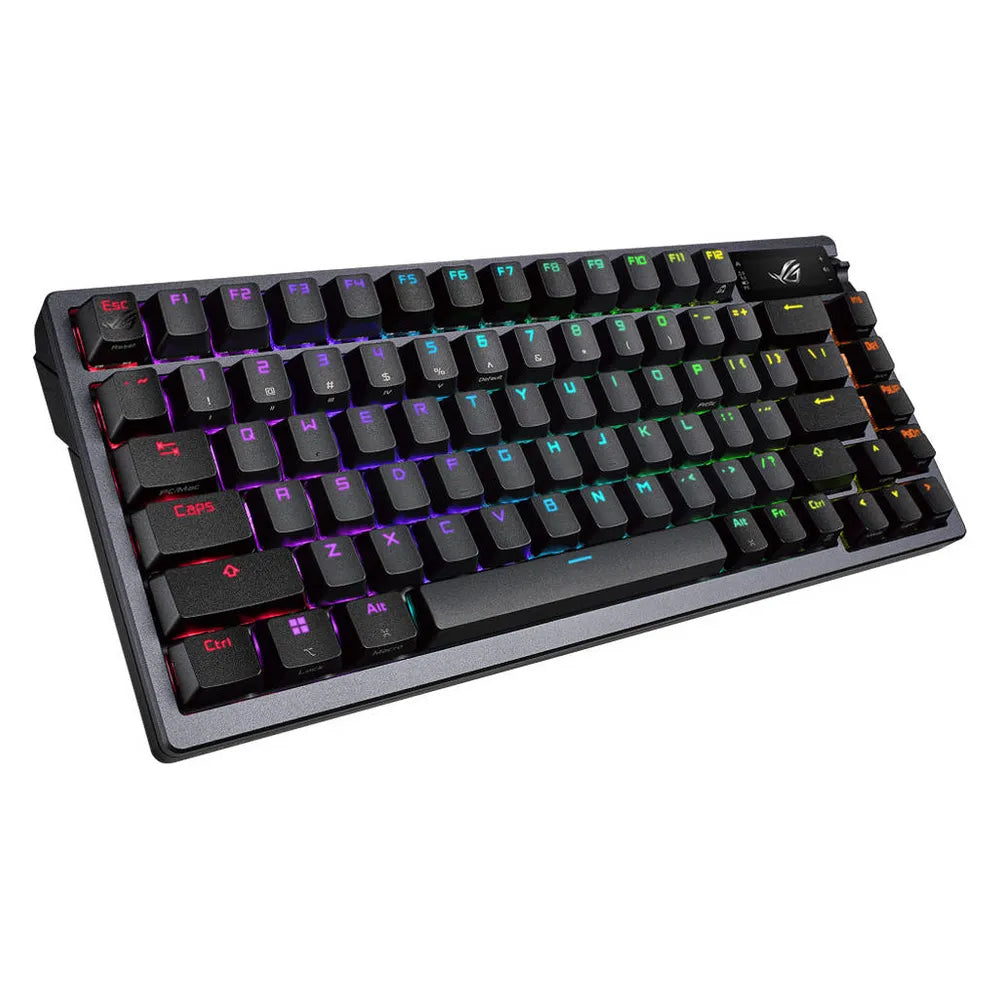 Asus M701 ROG Azoth Mechanical Gaming Keyboard, Wireless, Bluetooth, USB, OLED Display, Per Key Customizable RGB LED Lighting, Hot-Swappable ROG NX Mechanical Switches, Anti-Ghosting with N Key Rollover, 1000 Hz Polling Rate, Black, 1 Year Warranty |