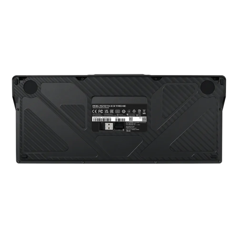 Asus M702 ROG Azoth Extreme Mechanical Gaming Keyboard, Wireless, Bluetooth, USB, OLED Touchscreen Display, Per Key Customizable RGB LED Lighting, ROG NX Mechanical Switches, Anti-Ghosting with N Key Rollover, 8000 Hz Polling Rate, Black, 1 Year Warranty