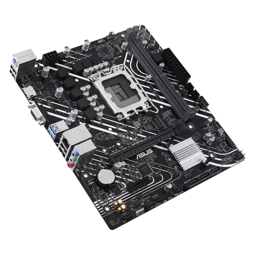 لوحة الأم Asus PRIME H610M-K، مقبس LGA1700، عامل الشكل mATX، ذاكرة وصول عشوائي DDR5، PCIe 4.0، HDMI، VGA، Realtek 1Gb إيثرنت، Aura Sync، ضمان سنة واحدة | 90MB1GA0-M0EAY0