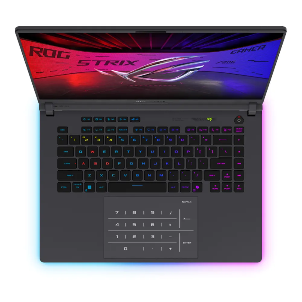 Asus ROG Strix G16 Gaming Laptop, Intel Core i5-13450HX Processor, 16GB DDR5 RAM, 512GB SSD, NVIDIA GeForce RTX 5050 8GB GDDR7, 16" WQXGA 240Hz IPS-Level Display, Windows 11 Home, English & Arabic Keyboard, 1 Year Warranty | G615JH-VG82512W
