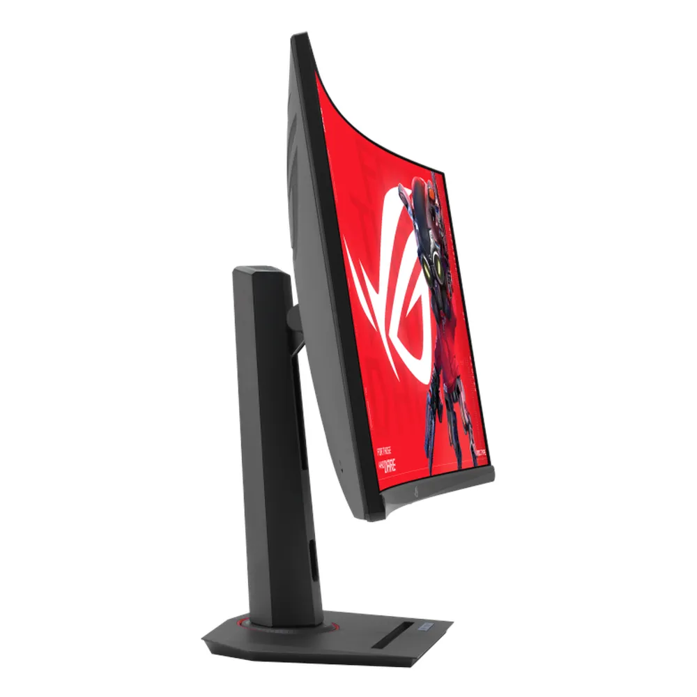 Asus ROG Strix XG32WCMS Curved Gaming Monitor, 31.5" QHD (2560 x 1440) Resolution, 280Hz, Anti-glare, 1ms GtG Response Time, DP, HDMI, USB-C, Fully Adjustable Stand, Black, 1 Year Warranty | XG32WCMS