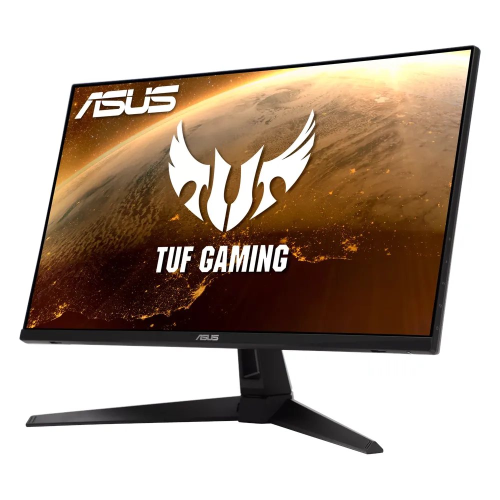 شاشة الألعاب Asus TUF طراز VG27AQ1A، مقاس 27 بوصة، دقة 2K (2560 × 1440)، 170 هرتز، مضادة للتوهج، زمن استجابة 1 مللي ثانية، منفذ DisplayPort، منفذ HDMI، حامل قابل للتعديل بالإمالة/الدوران، لون أسود، ضمان لمدة عام | VG27AQ1A