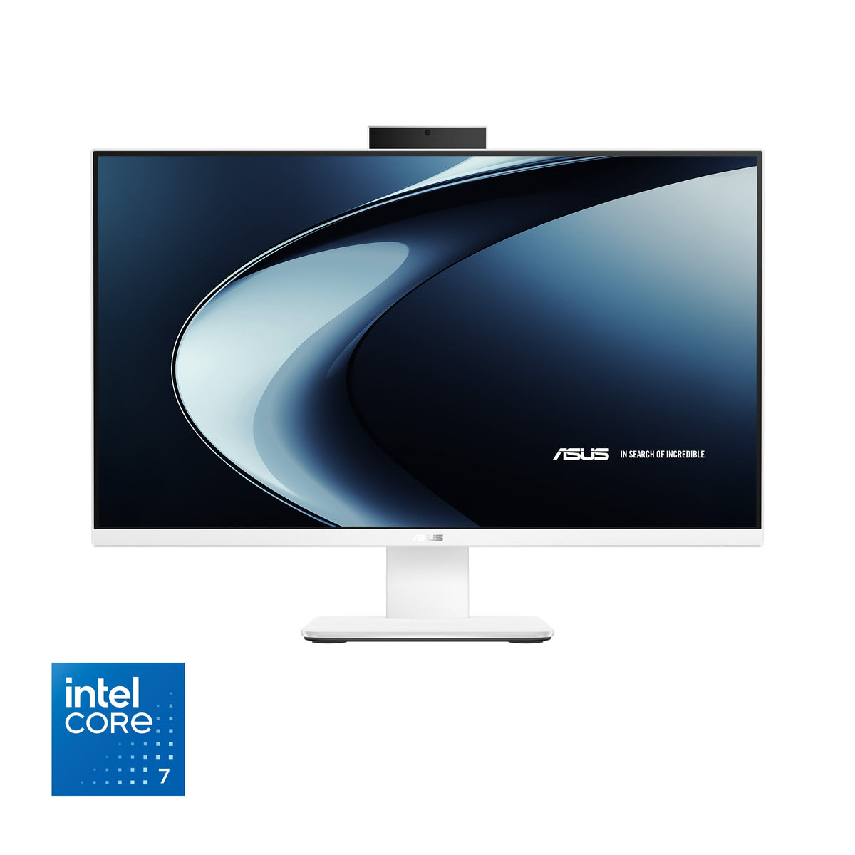 Asus V470VA All-in-One Desktop PC, Intel Core 7 240H Processor, 16GB RAM, 1TB SSD, 27" FHD Display, Windows 11 Home, Built-in Speakers & 5M IR Camera, 120W Power Adapter, Sandstone Wireless Keyboard & Mouse Included, 3 Year Warranty | V470VA-C724016001W