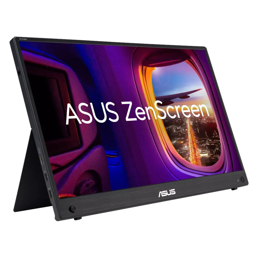Asus ZenScreen MB16AHG 15.6" FHD (1920 x 1080) Portable Monitor, 144Hz, Anti-glare, 1ms GtG Response Time, USB-C, Mini HDMI, Tilt Adjustable Stand, Black, 3 Year Warranty | MB16AHG