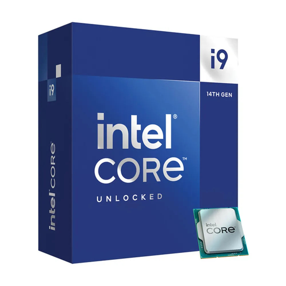 معالج Intel Core i9-14900K، 24 نواة (8P+16E)، تردد النواة الأساسي 3.2 جيجاهرتز، تردد التربو 6 جيجاهرتز، ذاكرة تخزين مؤقت L1 سعة 36 ميجابايت، DDR4/DDR5، مقبس LGA1700، صندوق، ضمان لمدة عام | BX8071514900K