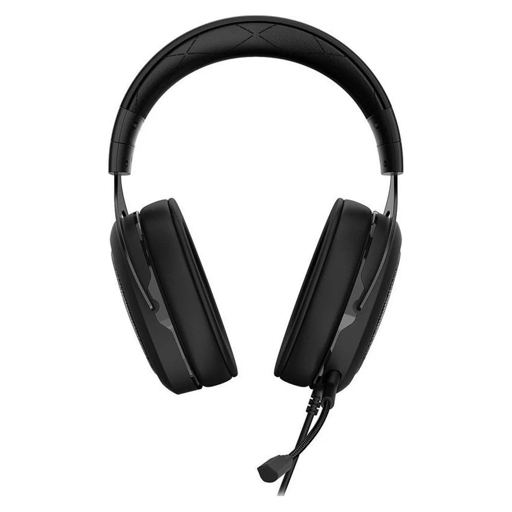 Corsair HS60 Surround Gaming Headset, 50mm Neodymium Drivers, Memory Foam Ear Cups, Virtual 7.1 Surround Sound, Detachable Noise-Cancelling Microphone, Carbon, 1 Year Warranty | CA-9011173-NA